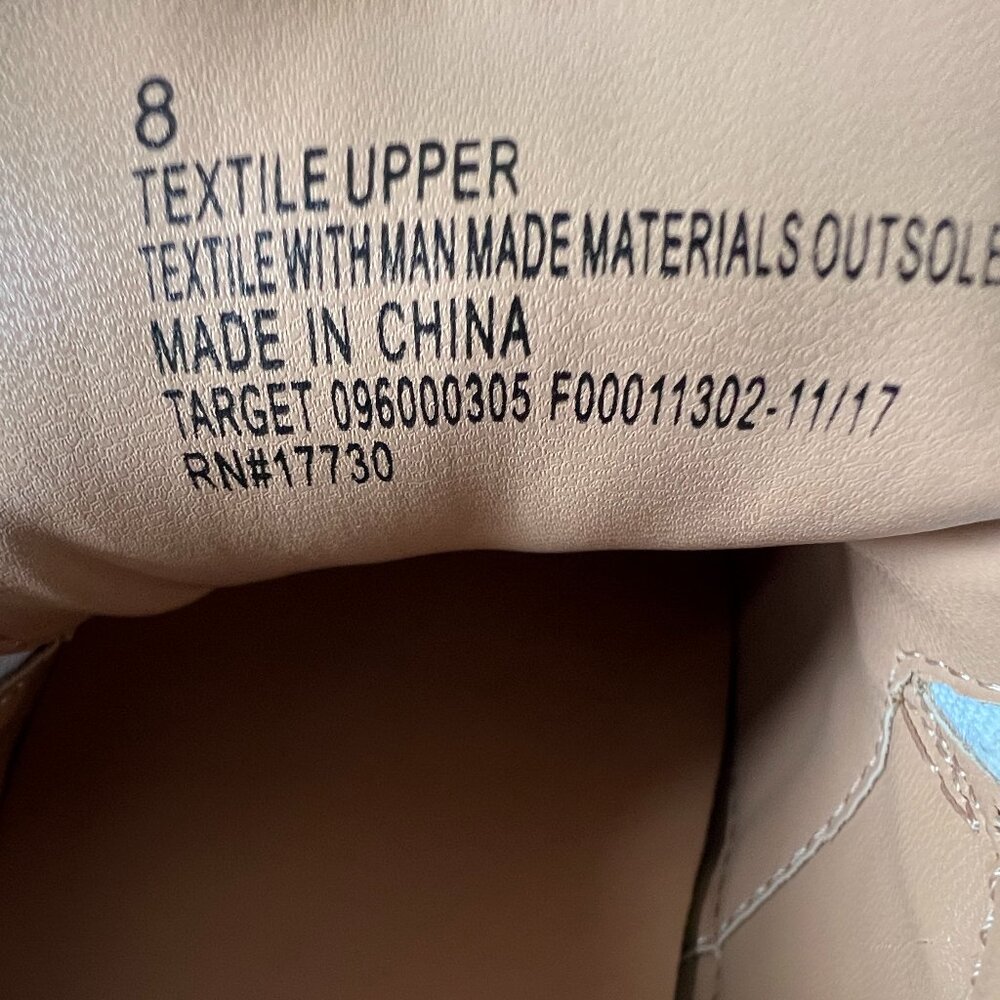 A New Day Mellie Fabric Blue & White Stripe Twist Slip On Sneakers, Size 8 EC! - Picture 2 of 12